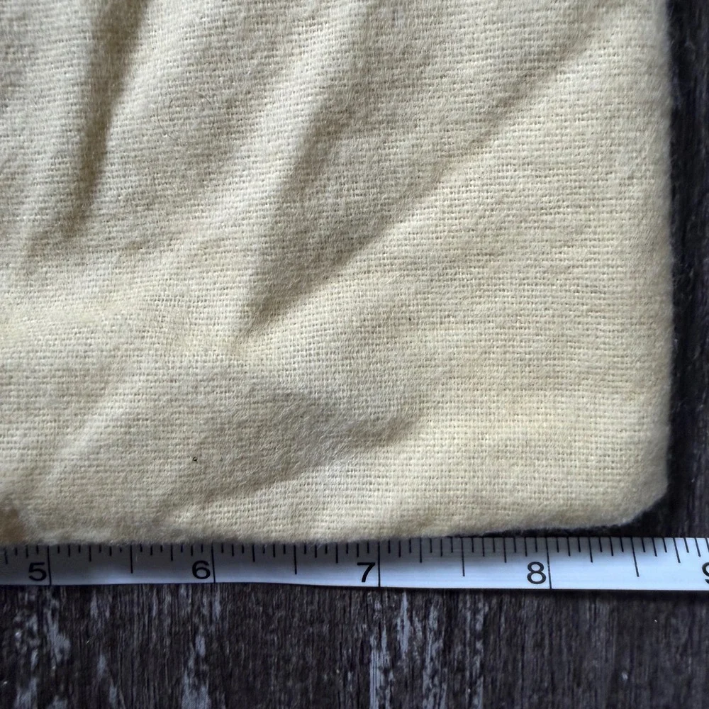Louis Vuitton Dust Bag Cream Set of 2 Flannel Drawstring Storage Pouch